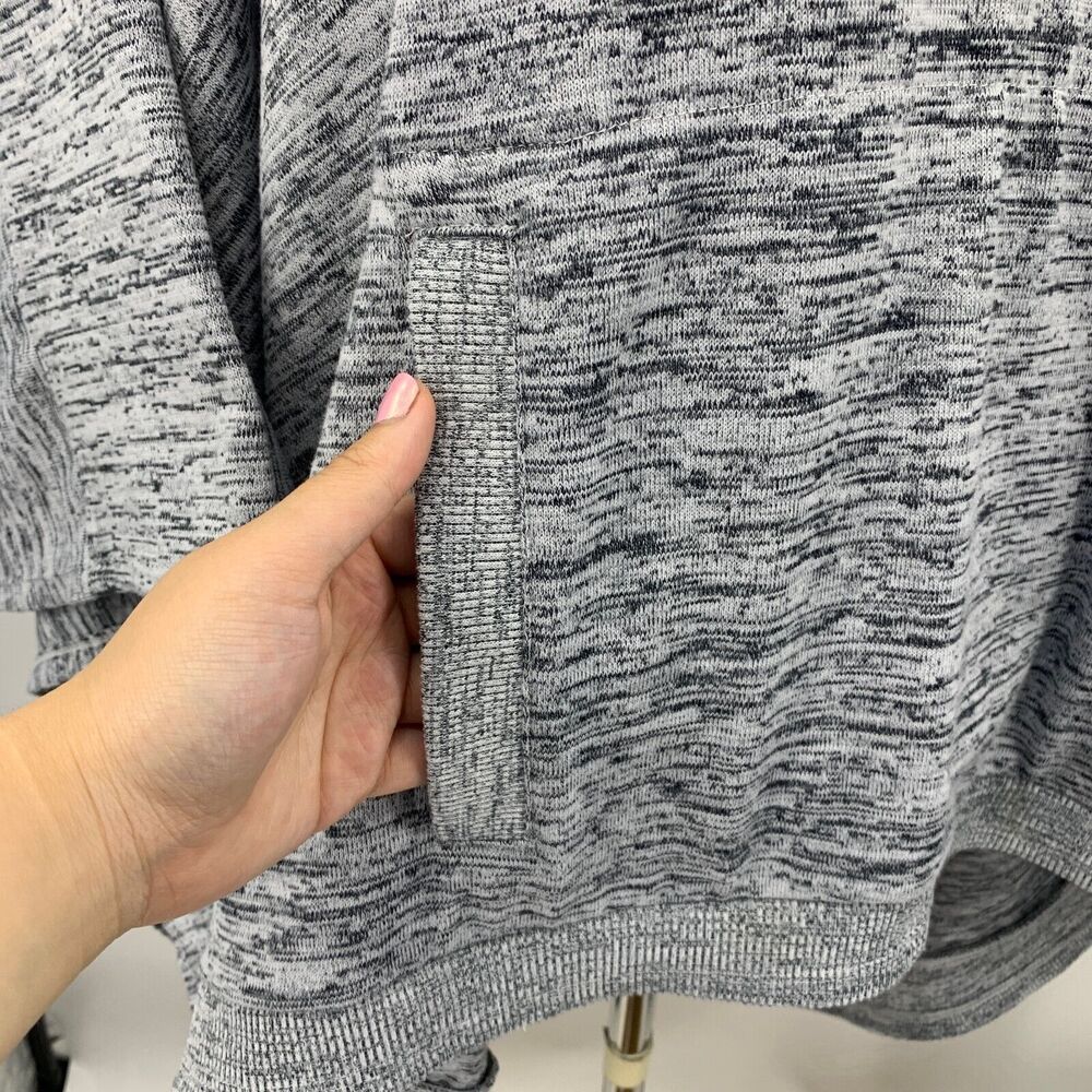 Athleta Hooded Poncho Womens S Small Grey Blissful Drawstring Pullover Workout - Picture 5 of 16
